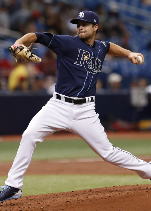 Tampa Bay Rays pitcher Jalen Beeks delivers to the St. Louis