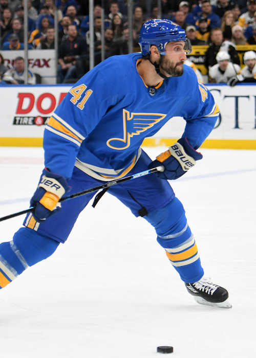 Robert Bortuzzo St. Louis Blues Game-Used Away Set 4 Jersey - Worn Between  April 6, 2017 through Western Conference Semi-Finals - NHL Auctions
